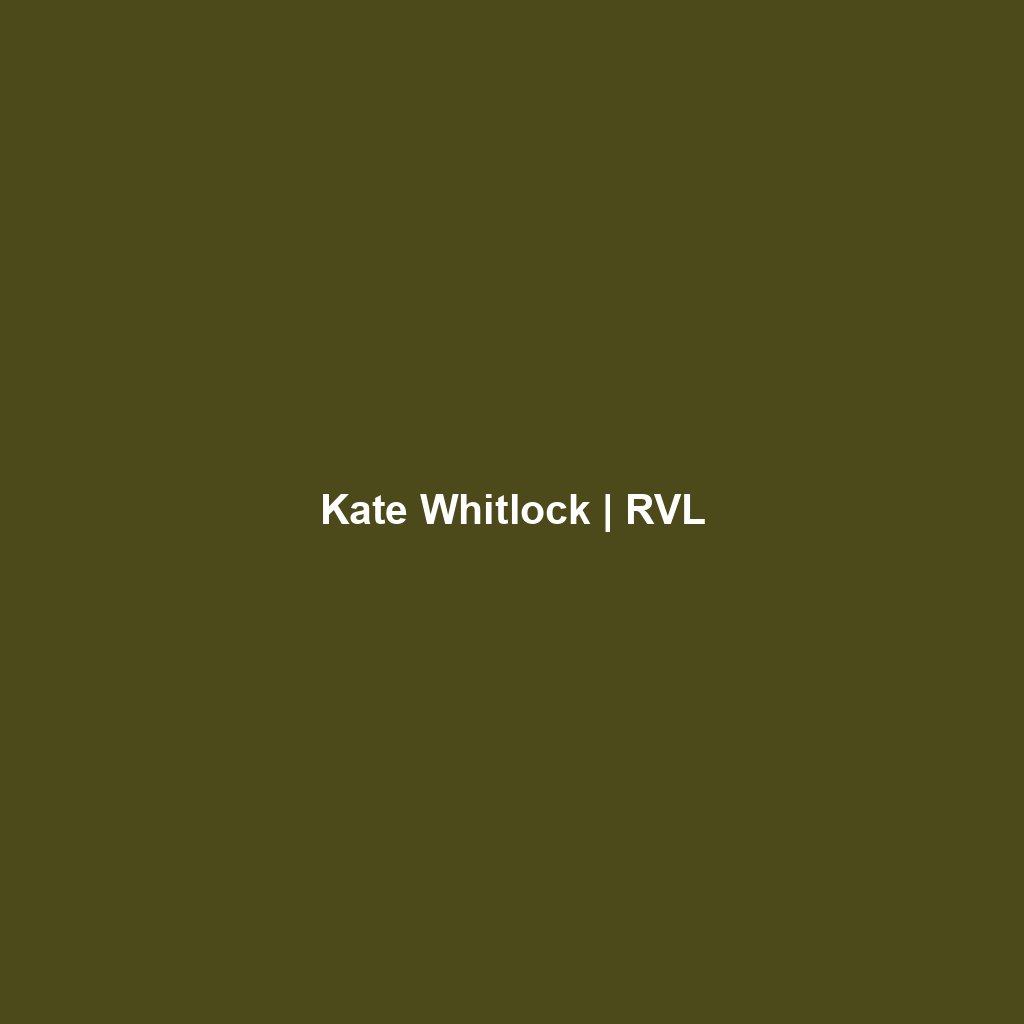 Kate Whitlock | RVL